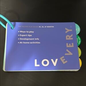 Lovevery Playguide From The Helper Playkit for Months 25, 26, 27